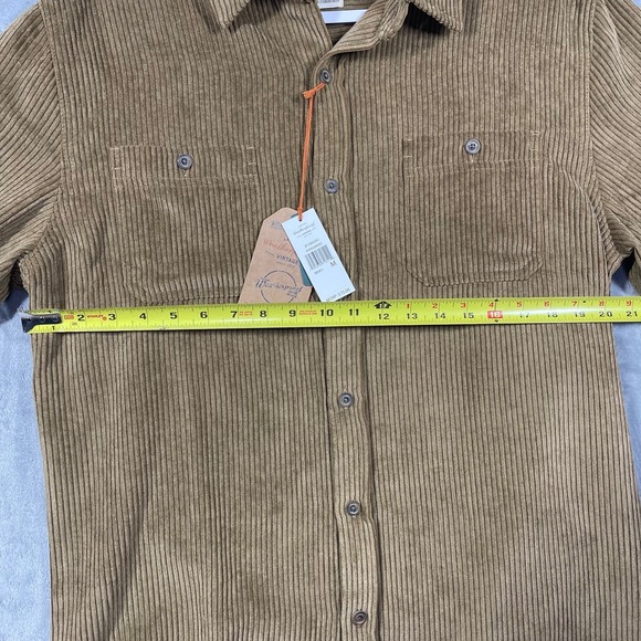 Weatherproof Mens Medium Kangaroo Comfort Thick Corduroy Button Shirt NEW - Picture 6 of 10